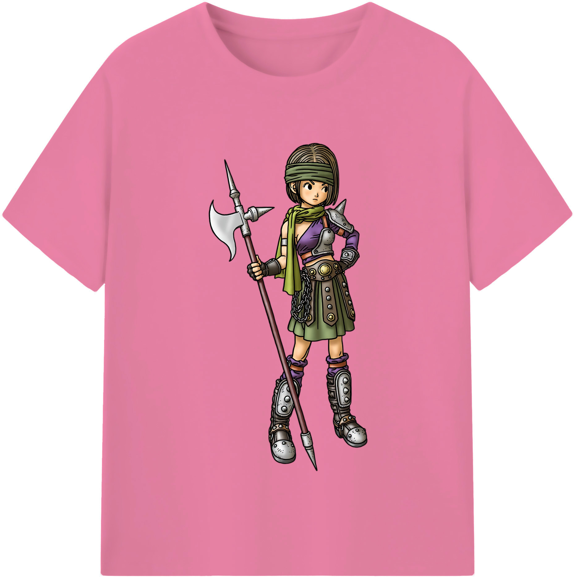 （画像用） ドラゴンクエスト Doragon Kuesuto Dragon Quest 綿100％半袖Tシャツ（フロントプリント）